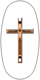 DASOV 510 BZ WT Bronze Single Cross White Background copy